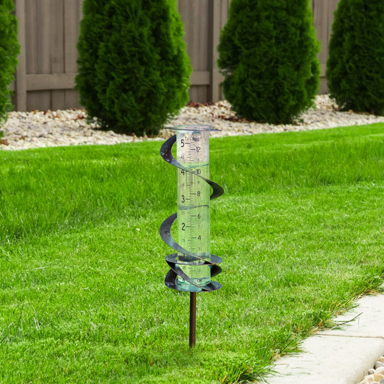 La Crosse Technology Helix Garden Metal Rain Gauge & Reviews Wayfair